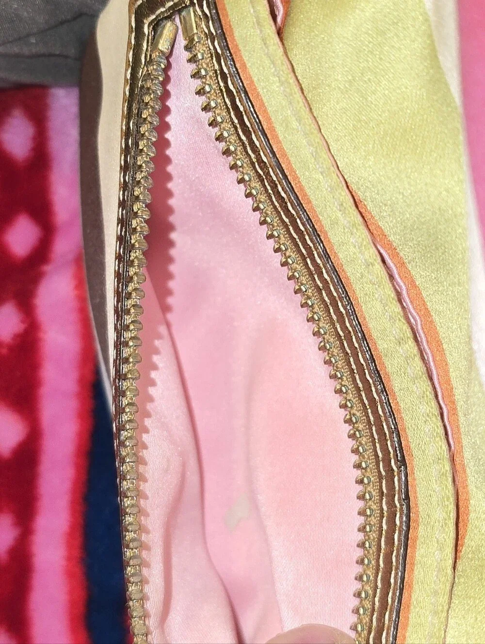 Coach Legacy Stripe Kisslock Pouch/Clutch - Picture 8 of 11